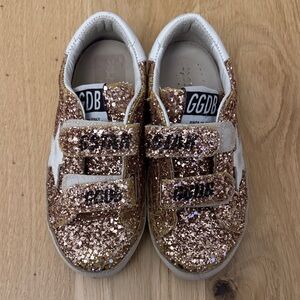 Golden Goose Kids Gold Glitter Sneakers